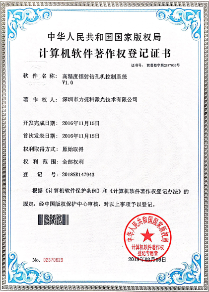 公司獲得的各項專利